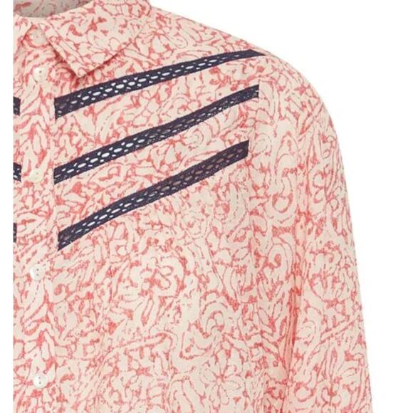 Atelier Reve Aura Pink Button Down Size S NWT - Picture 5 of 5